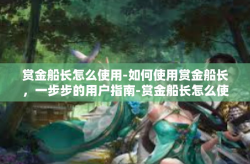 赏金船长怎么使用-如何使用赏金船长，一步步的用户指南-赏金船长怎么使用