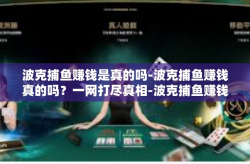 波克捕鱼赚钱是真的吗-波克捕鱼赚钱真的吗？一网打尽真相-波克捕鱼赚钱是真的吗